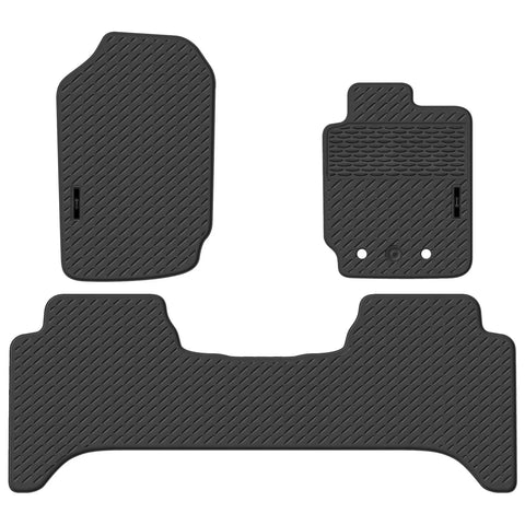 Ford Ranger PX Dual Cab Front & Rear Moulded Rubber Floor Mats (2011 - 2022)
