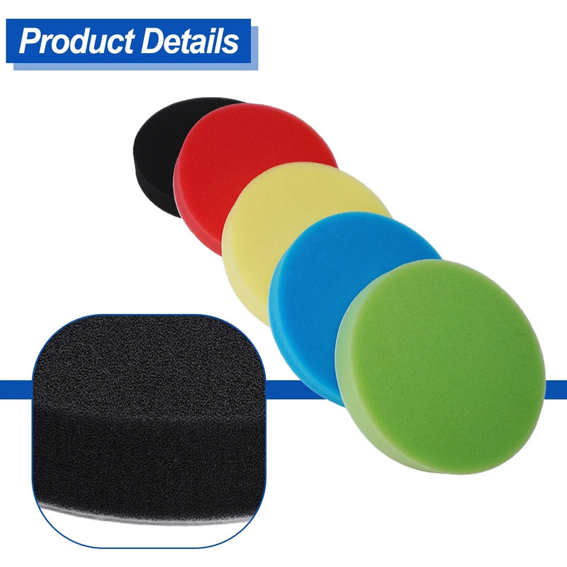 Auto Car 5 Pieces Sponge Polishing Waxing Buffing Pad Set