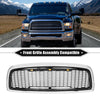 Dodge Front Grille Assembly with LED Lights (Chrome, Silver, Gloss Black)