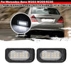 Mercedes Benz W203 C230 C240 2PCS White LED Rear License Plate Light Bulbs