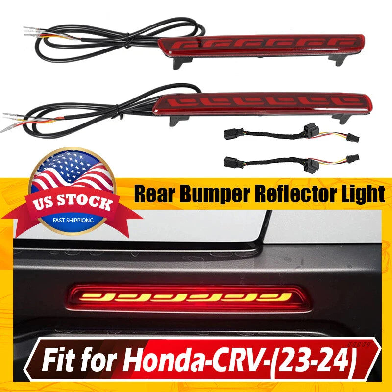 Honda CR-V Rear Bumper Reflector Brake Indicator Light Assemblies (2023-2024)