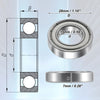 Car 5 Pcs / 15x28x7mm / Deep Groove Ball Bearings