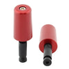 Red Universal Motorcycle 2in Handlebar Hand Grips & End Caps (2023)