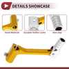 Bosuer Cheetah Gold Tone Silver Tone Folding Gear Shifter Lever