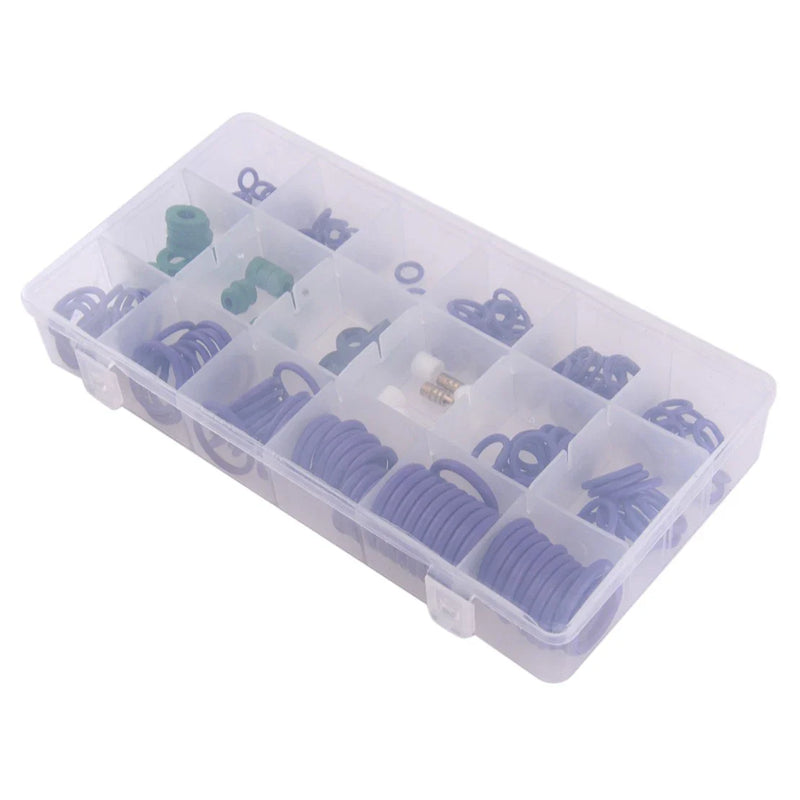Car R22 225Pcs A/C O-Ring Seal Gaskets Assortment (Various Sizes)