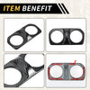 Jeep Carbon Fiber Black Rear Air Vent Armrest AC Outlet Panel Cover (N/A)