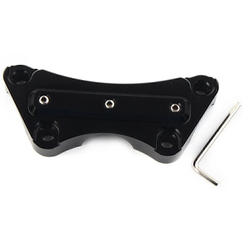Harley Touring Street Road King Black Top Handlebar Riser Clamp (2008-2023)