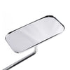 Cafe Racer Chopper Motorcycle Mirror w/ Clamp Chrome Rectangle (2000-2023)