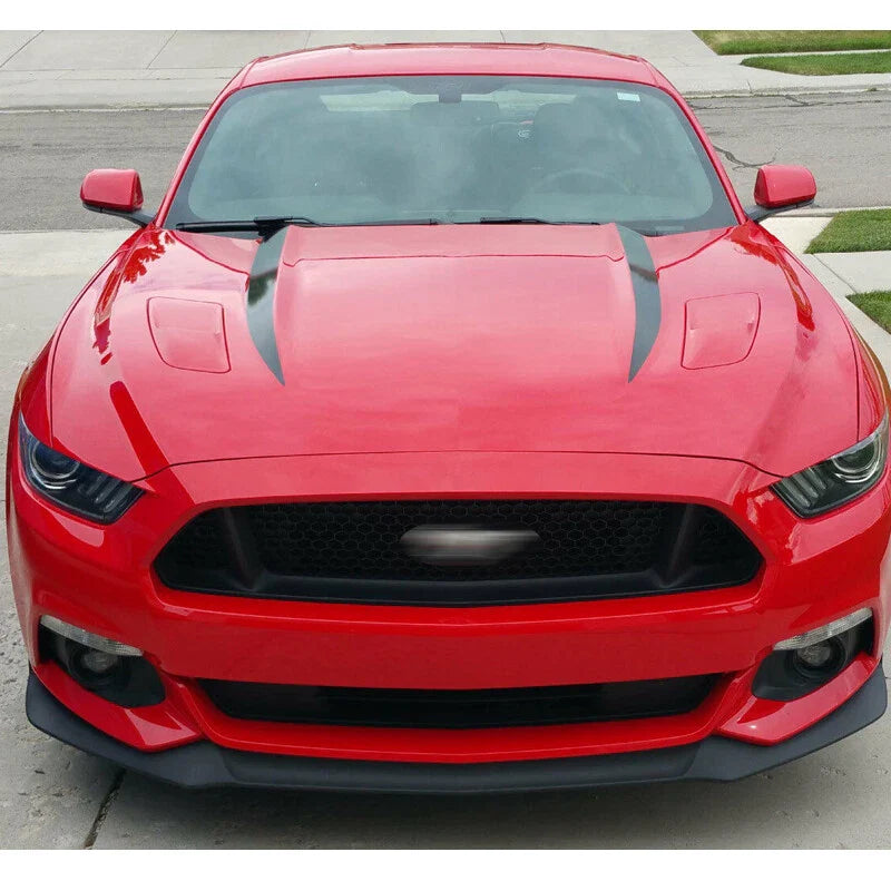 Ford Mustang 2015-2018 Black Hood Spare Strip Sticker Vinyl Decal fit