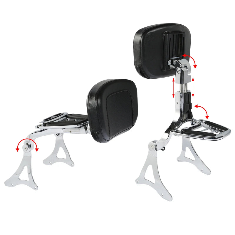 Harley Electra Glide (2014-2024) Chrome Driver & Passenger Backrest
