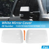 Ford F250 F350 Super Duty 2 x White Top Half Door Mirror Cap Covers (2008-2016)