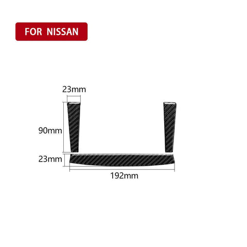 Nissan 350Z 3 x Carbon Fiber GPS Navigation Trim Cover (2003-2009)