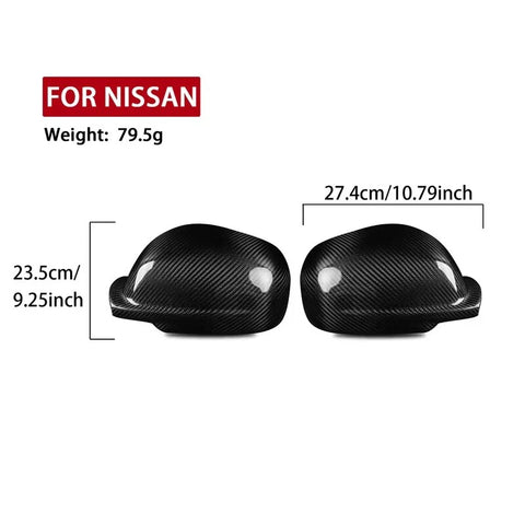 Nissan Skyline R34 GTR GTT GT 1998-04 Carbon Fiber Add-on Side Mirror Cover