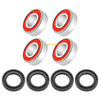 Honda Rancher TRX350TE / TM 2x Front Wheel Hub Bearings Seals (2000–2006)