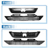 Honda CR-V (2007-2009) Chrome Silver Black 1 Set Front Bumper Grille