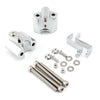 BMW R18 Chrome Aluminum Handlebar Riser Lift Adapter Kit (2020-2023)