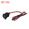 Car / Motorcycle DC 12V Cigarette Lighter Socket Plug with Wire and Cover