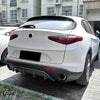 Alfa Romeo Stelvio Carbon Look Rear Bumper Diffuser Lip (2017-2024)