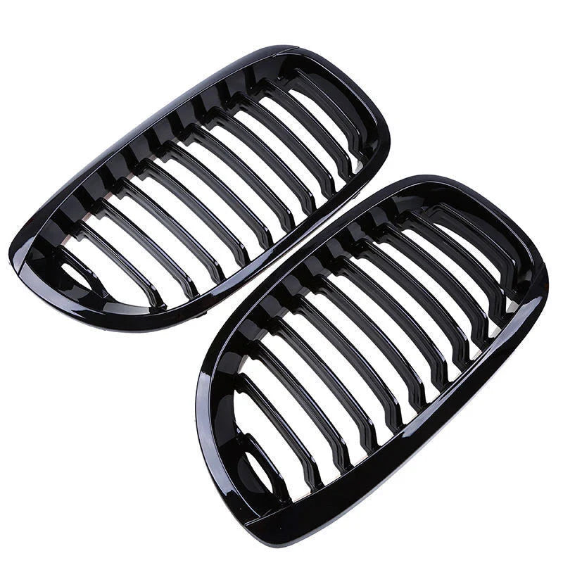 BMW 3-Series E46 Coupe Gloss Black Front Kidney Grille (2003-2006)