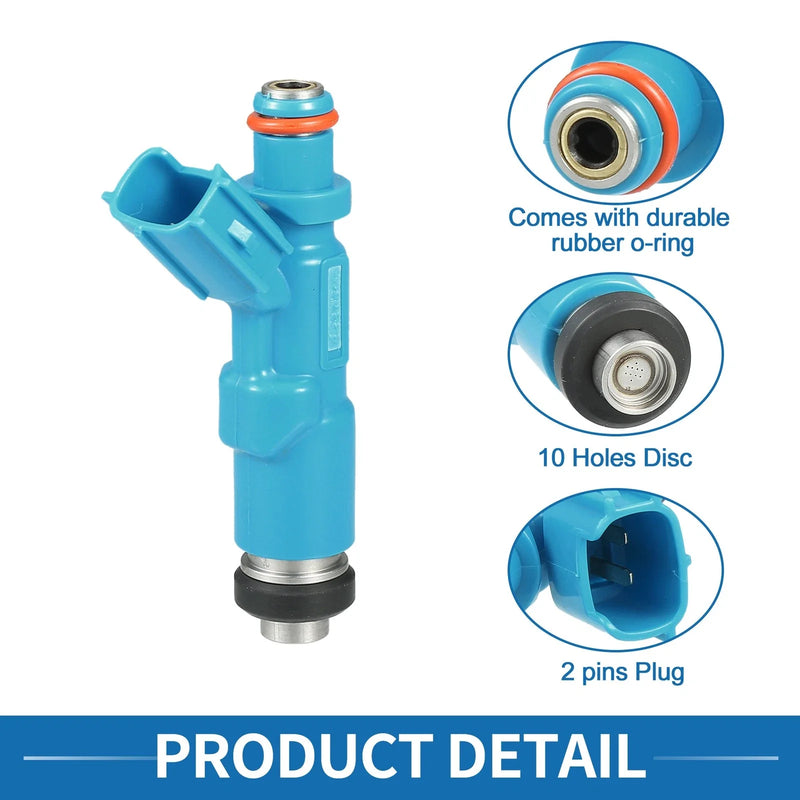 Toyota Yaris (1999-2005) 1.0L 1.3L Fuel Injector 4 x Blue