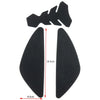 KAWASAKI Z650RS 3 x Black Gas Tank Traction Grip Side Pad Covers (2021-2023)