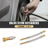 Car Auto Motorcycle 2 x Tire Valve Stem Inflator Extender Hose