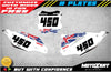 Kawasaki KXF 450 Custom Number Plate Decals (2019)