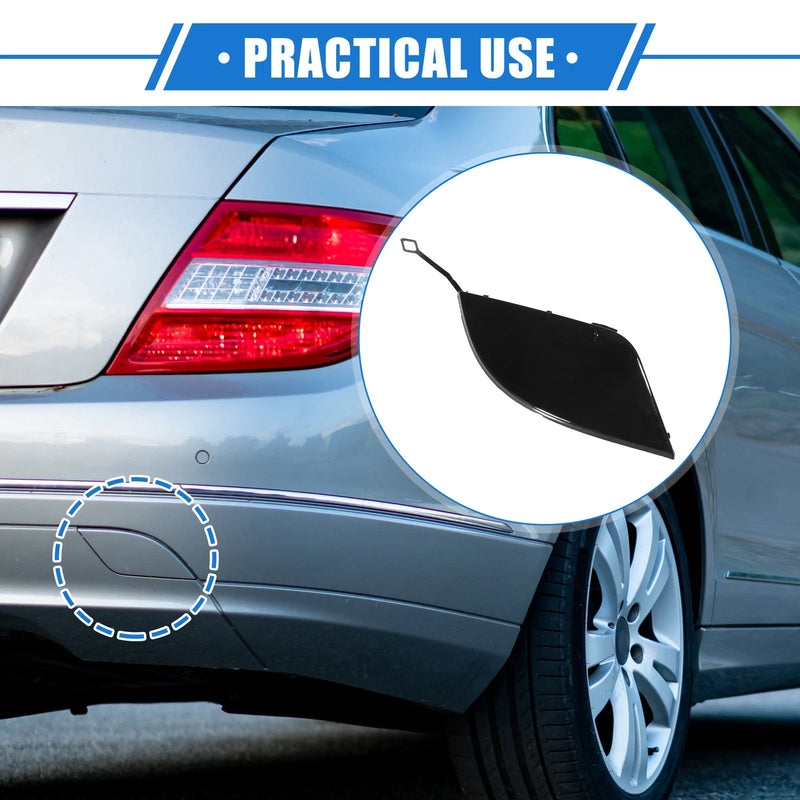 Mercedes-Benz C300 (2008-2011) Black Rear Bumper Tow Hook Eye Hole Cap