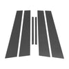 Dodge Charger (2011-2021) Carbon Fiber Pattern Black 6 x Pillar Window Trim