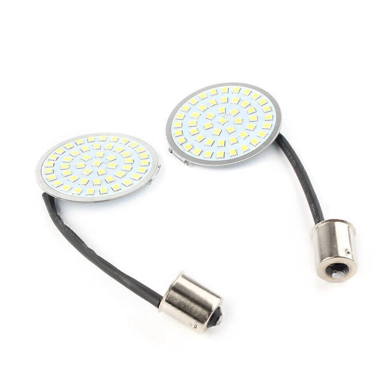 Harley Softail Dyna 1156 White LED Turn Signal Inserts