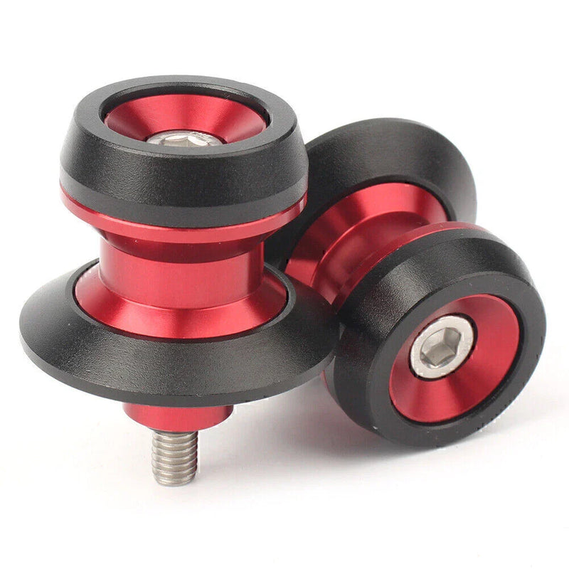 Yamaha YZF R3 R25 FZ1 FZ6 - RED Swingarm Sliders Spools (2015-2023)