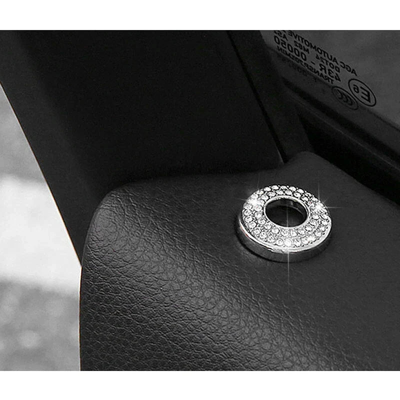 Porsche Macan 2015-2020 4pcs Crystal Door Lock Pin Cover Decor Trim Fit