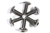 Triumph 2 x Tête de fourche Boulons M5x16mm Inox Tête Champignon Boîtier