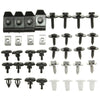Car 40 x Engine Cover Clip Shield Guard Metal Screw Bolt Fasteners