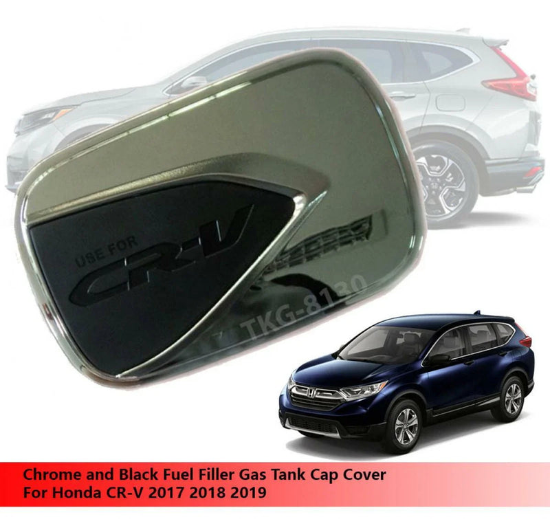 Honda CR-V 2017-2019 Fuel Filler Cap Cover (Chrome Black)