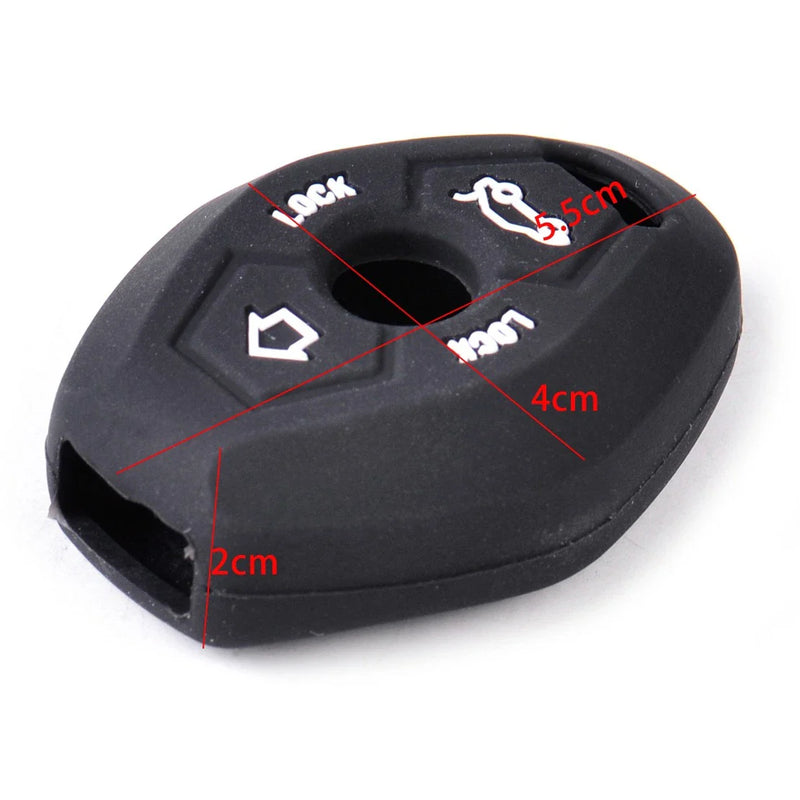 BMW E81 E46 E38 X3 X5 Z3 Z4 Key Shell Silicone Protective Cover Case