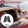 Hyundai Accent 2006-2010 Carbon Fiber Black Door Pillar Window Trim