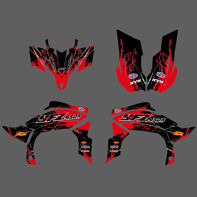 Yamaha YFZ 450R Graphics Decals Kit (2009-2013)