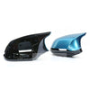 BMW F20 F22 F30 X1 1234 Series Light Blue Mirror Cover Caps (2012-2020)