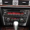 BMW 3 E90 05-12 Carbon Fiber Center Console CD Player Panel Cover Trim fit