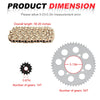 Honda XR100R CRF100F Drive Sprocket & Chain w Bolts X-Ring 118 Links (2003–2003)