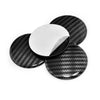 Cars Trucks 4 x 50mm Car Wheel Center Cap Rim Carbon Fiber Base Hub Cap Cover
