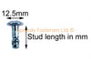 6 x Carenature Dzus Fasteners 17mm Posi Head Fastener