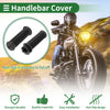Motorcycle 7/8" 22mm Hand Grips Cover Kit TPU Black