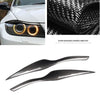 BMW E90 E91 2 x Carbon Fiber Headlight Eyebrow Trims (2006-2011)