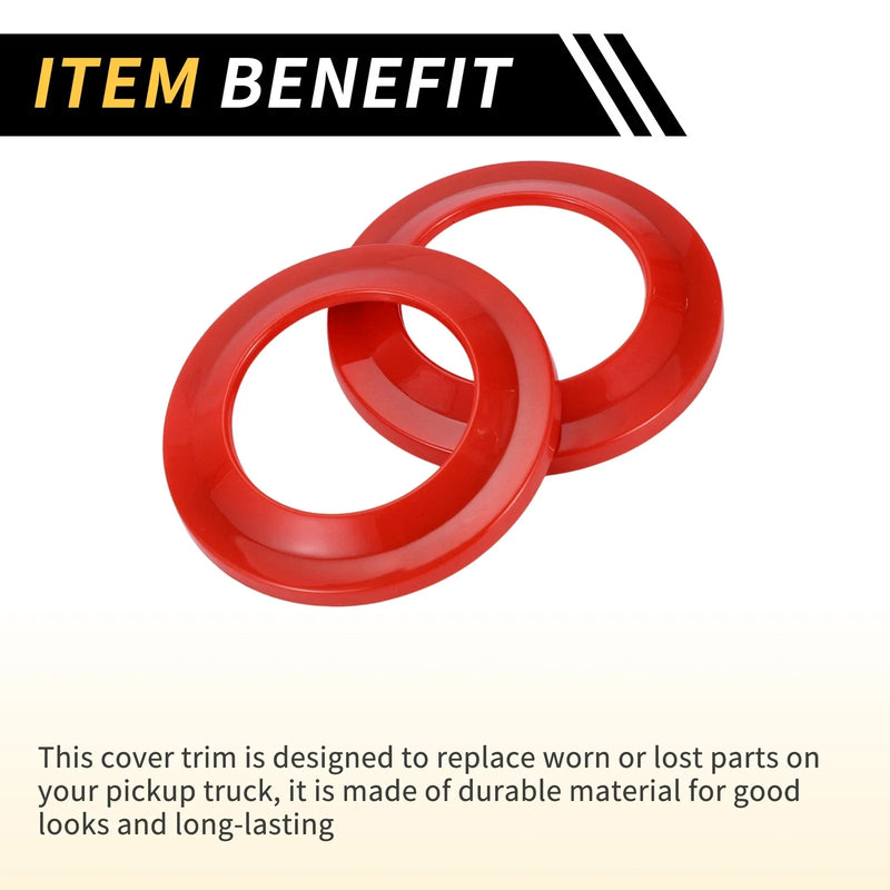 Jeep Wrangler JK (2007-2014) Red A Pillar Speaker Ring Cover Trim