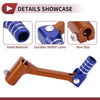 Bosuer Cheetah Folding Gear Shifter Lever Orange/Blue
