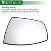 Ford EcoSport Left Side White Mirror Glass w/ Back Convex Heated (13-23)