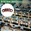Oil Seal 14x20x5mm Seal Ring Rotary Shaft Seal Fluorine Rubber Brown 5 Pcs