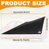 Toyota Prius Black Rear Quarter Triangle Moldings Covers (2016-2022)